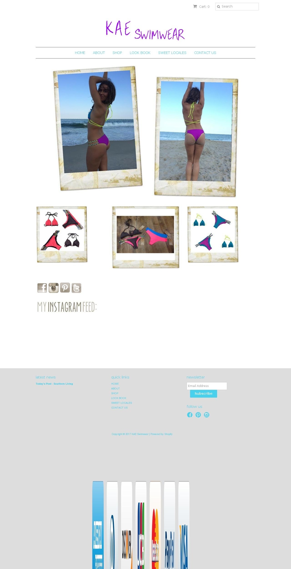 kaeswimwear.com shopify website screenshot