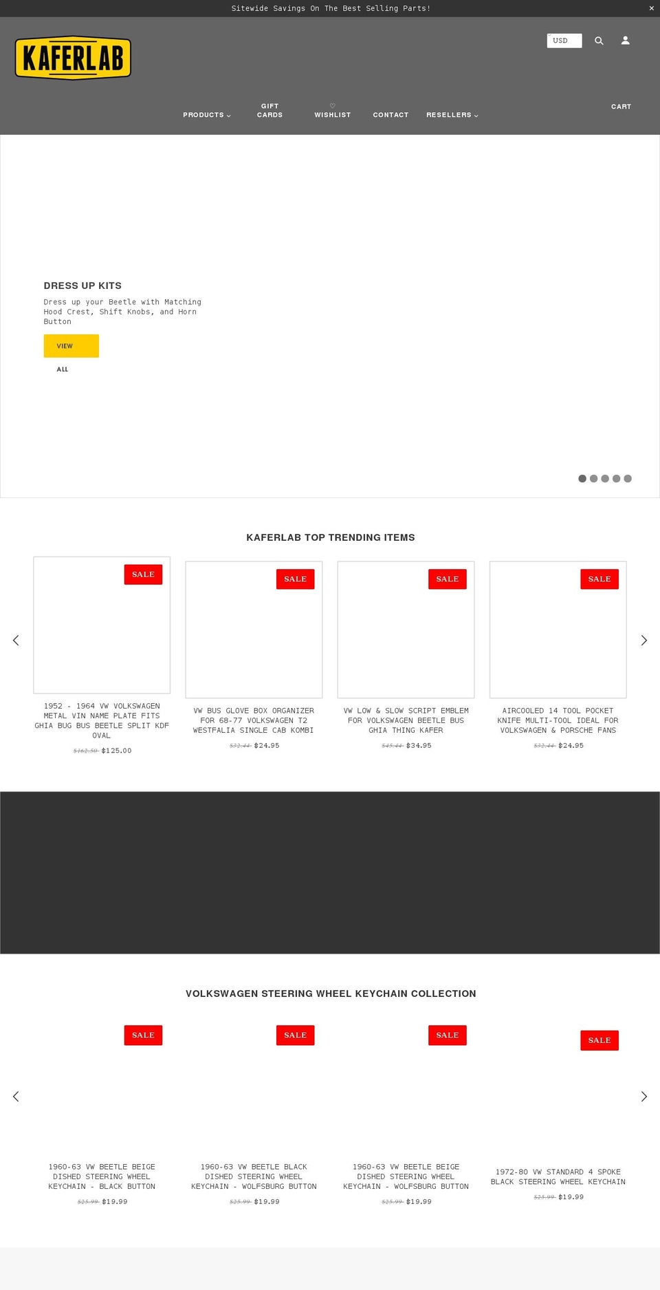 kaferlab.com shopify website screenshot