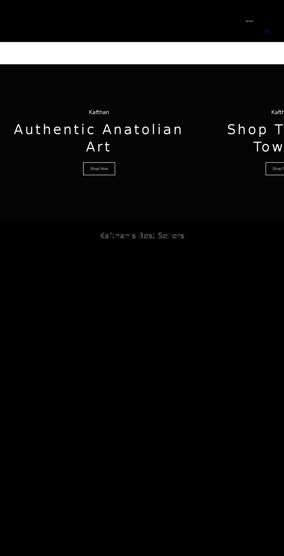 kafthan.com shopify website screenshot