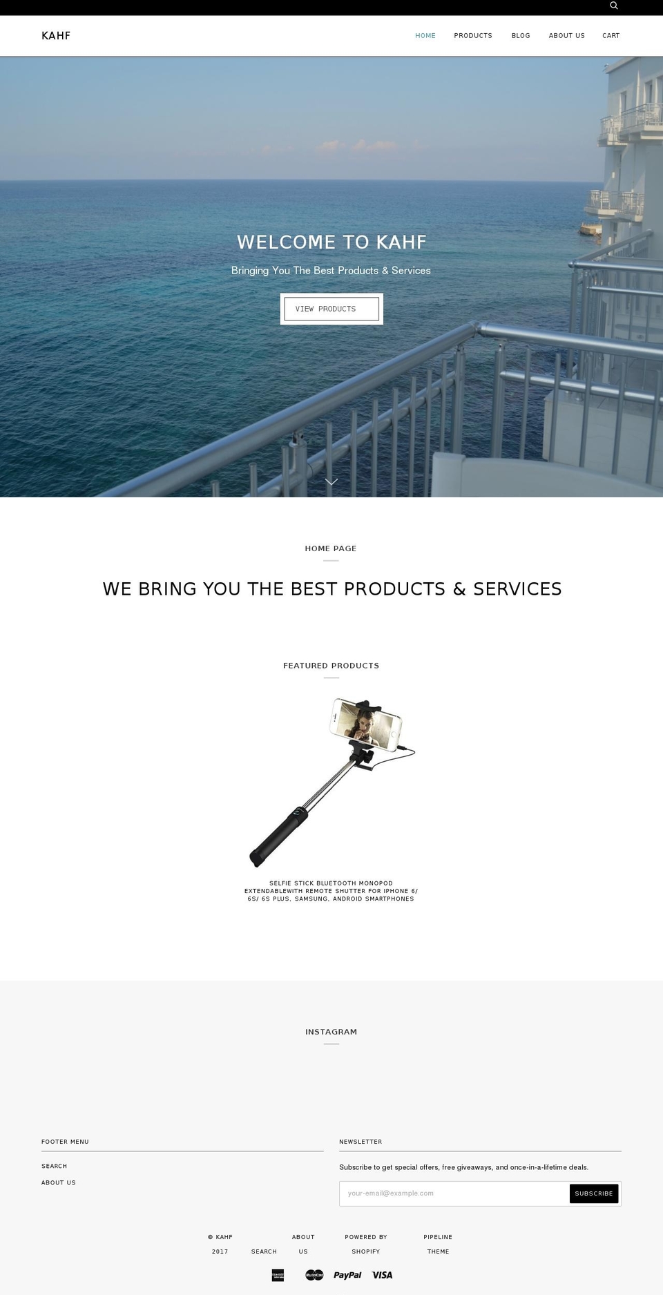 kahfcorporation.com shopify website screenshot
