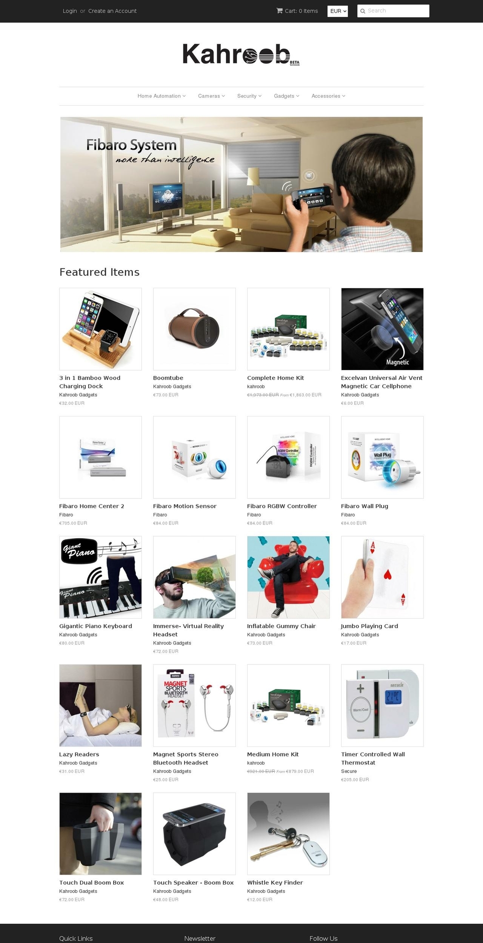 kahrooob.com shopify website screenshot