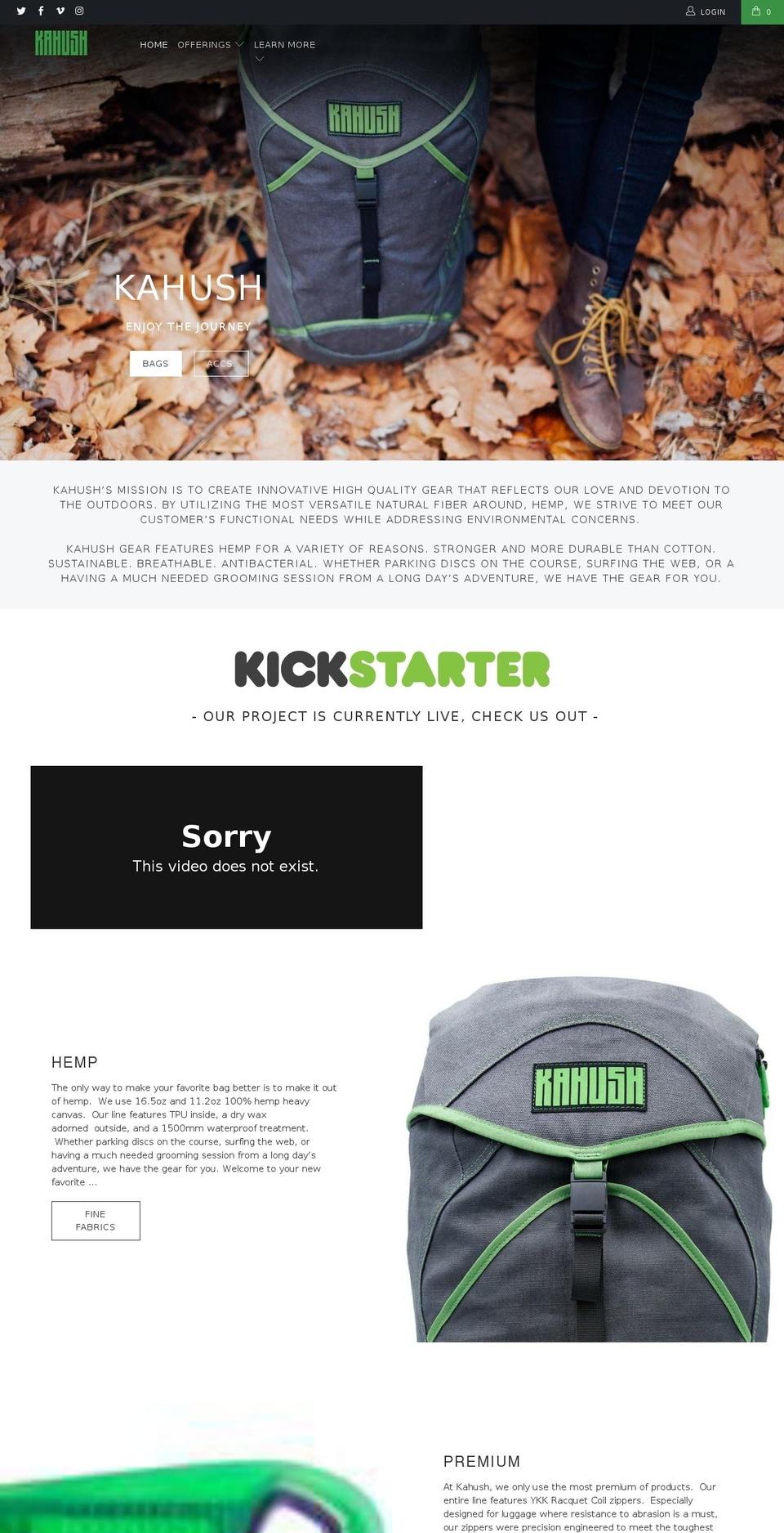 kahush.com shopify website screenshot
