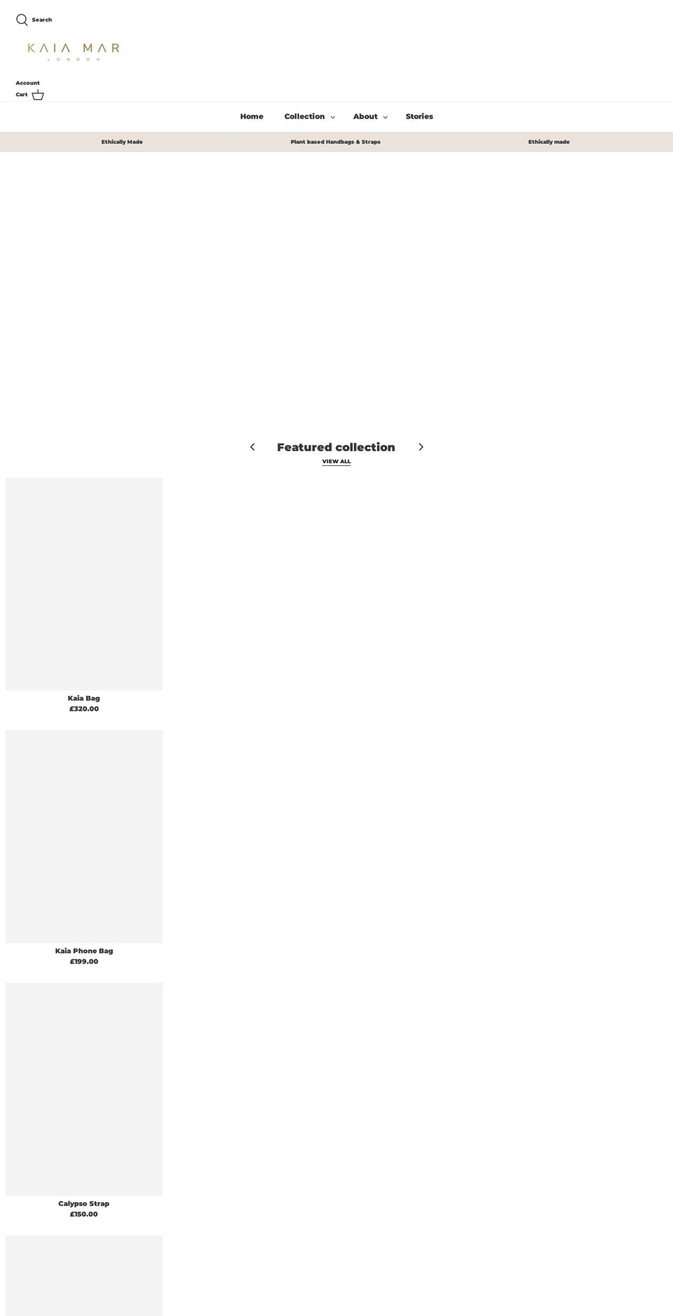 kaiamar.co.uk shopify website screenshot
