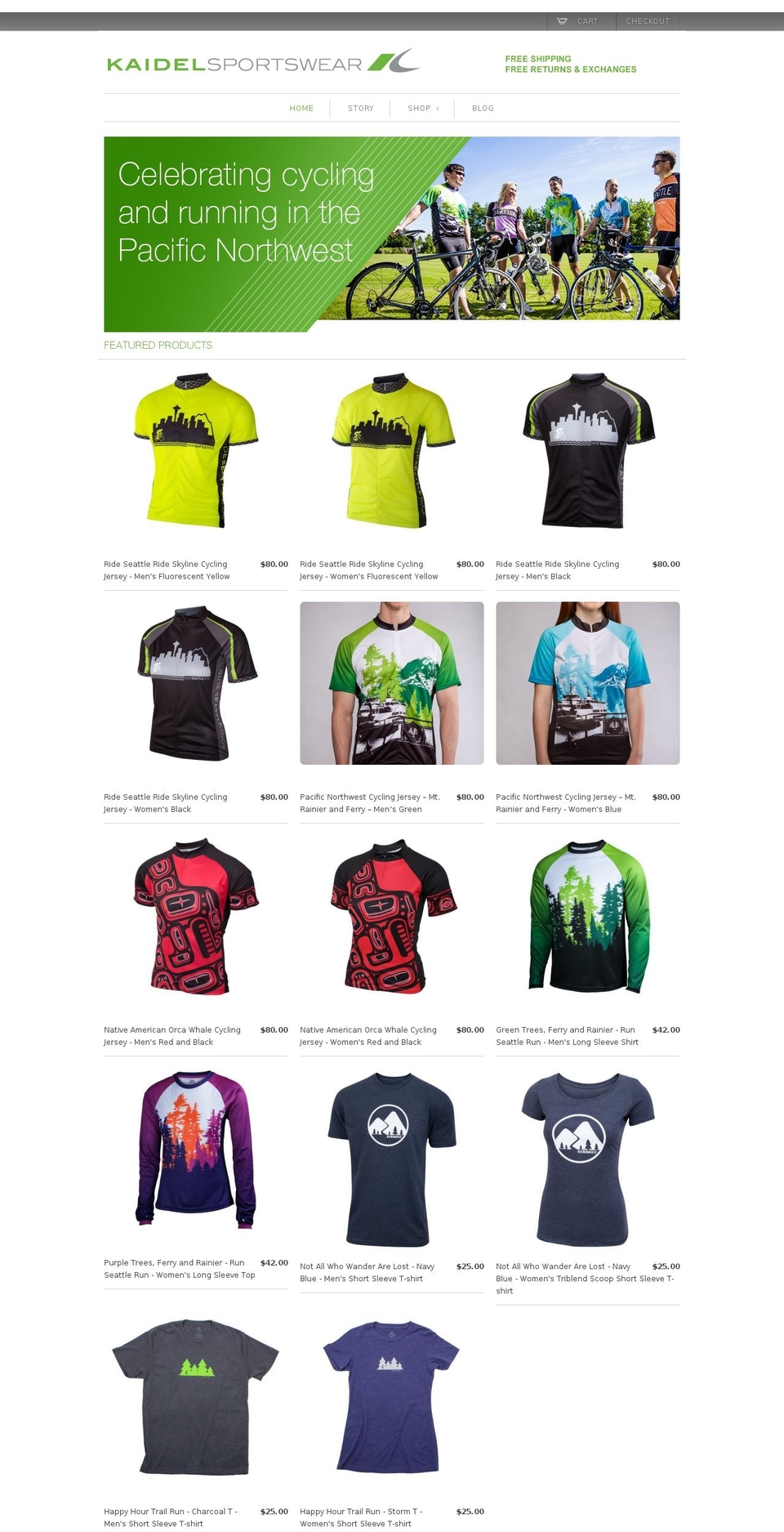 kaidelsports.com shopify website screenshot