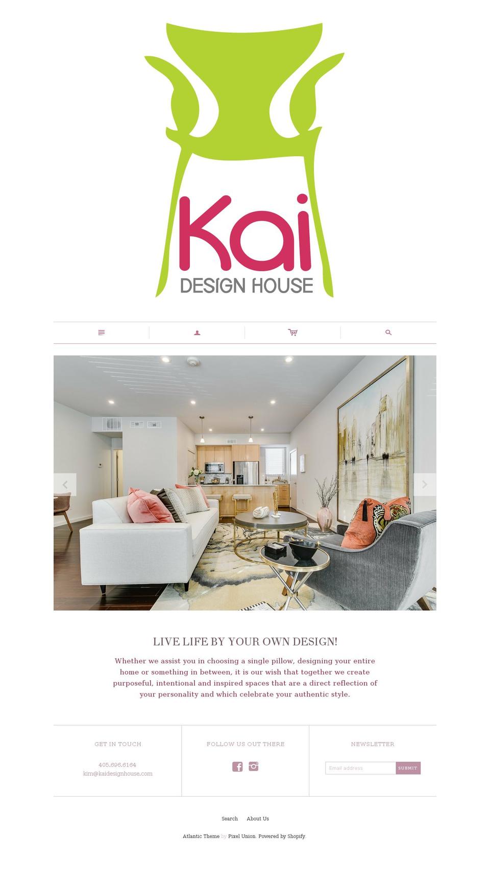 kaidesignhouse.com shopify website screenshot