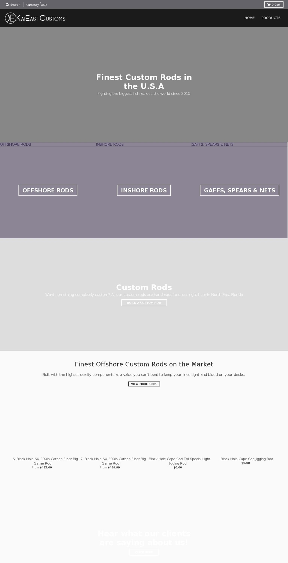 kaieast.com — Shopify storefront screenshot