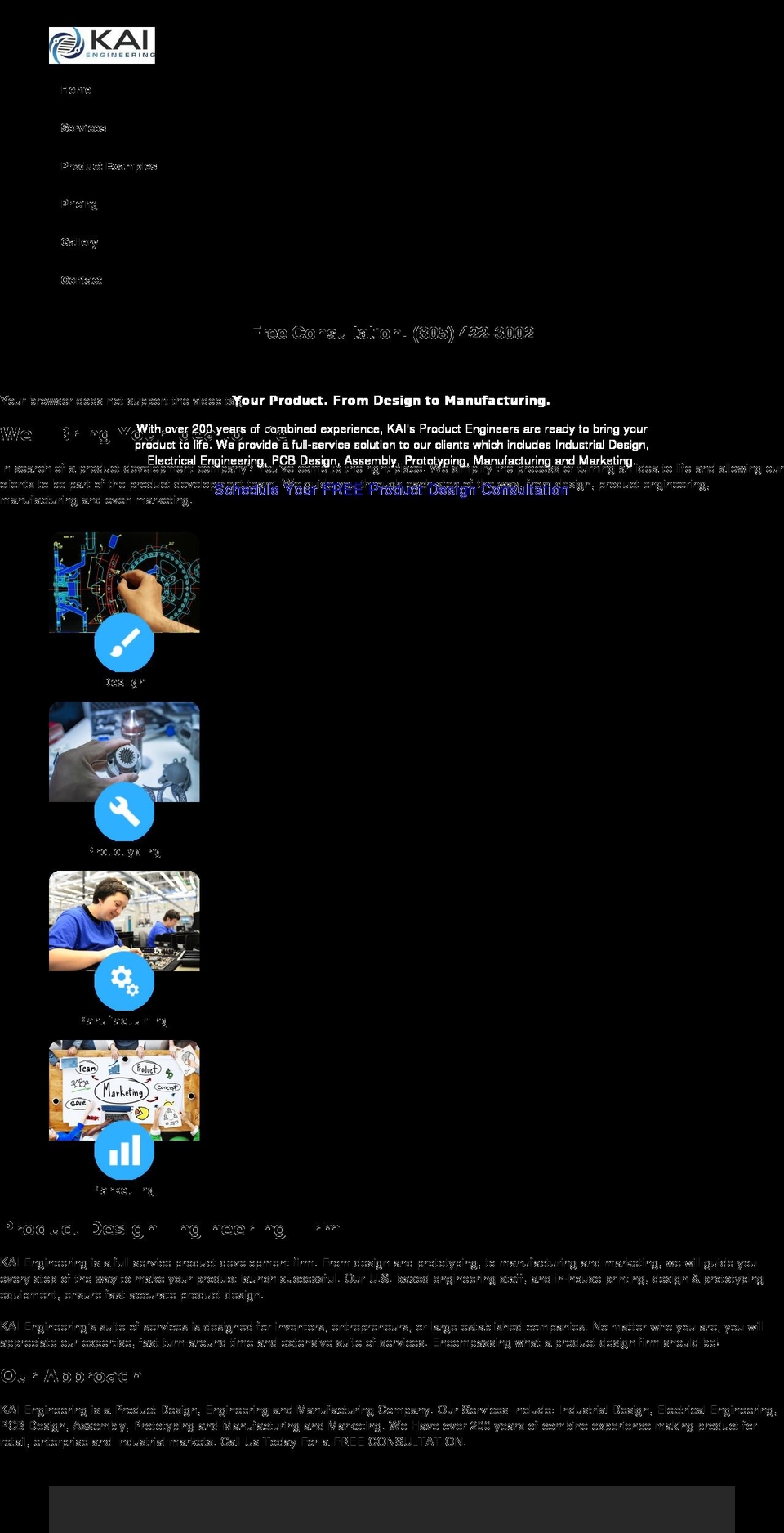 kaiengineering.com shopify website screenshot