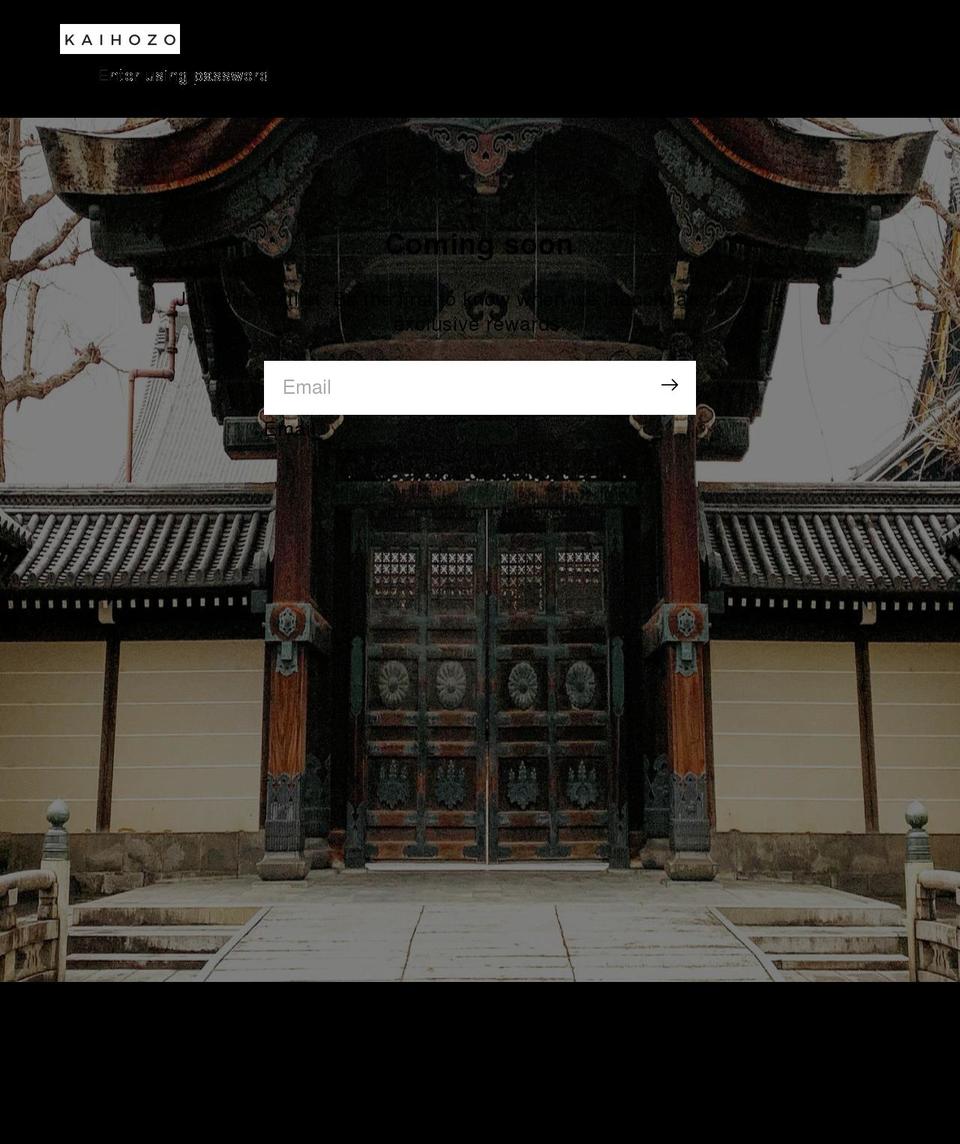 kaihozo.com shopify website screenshot