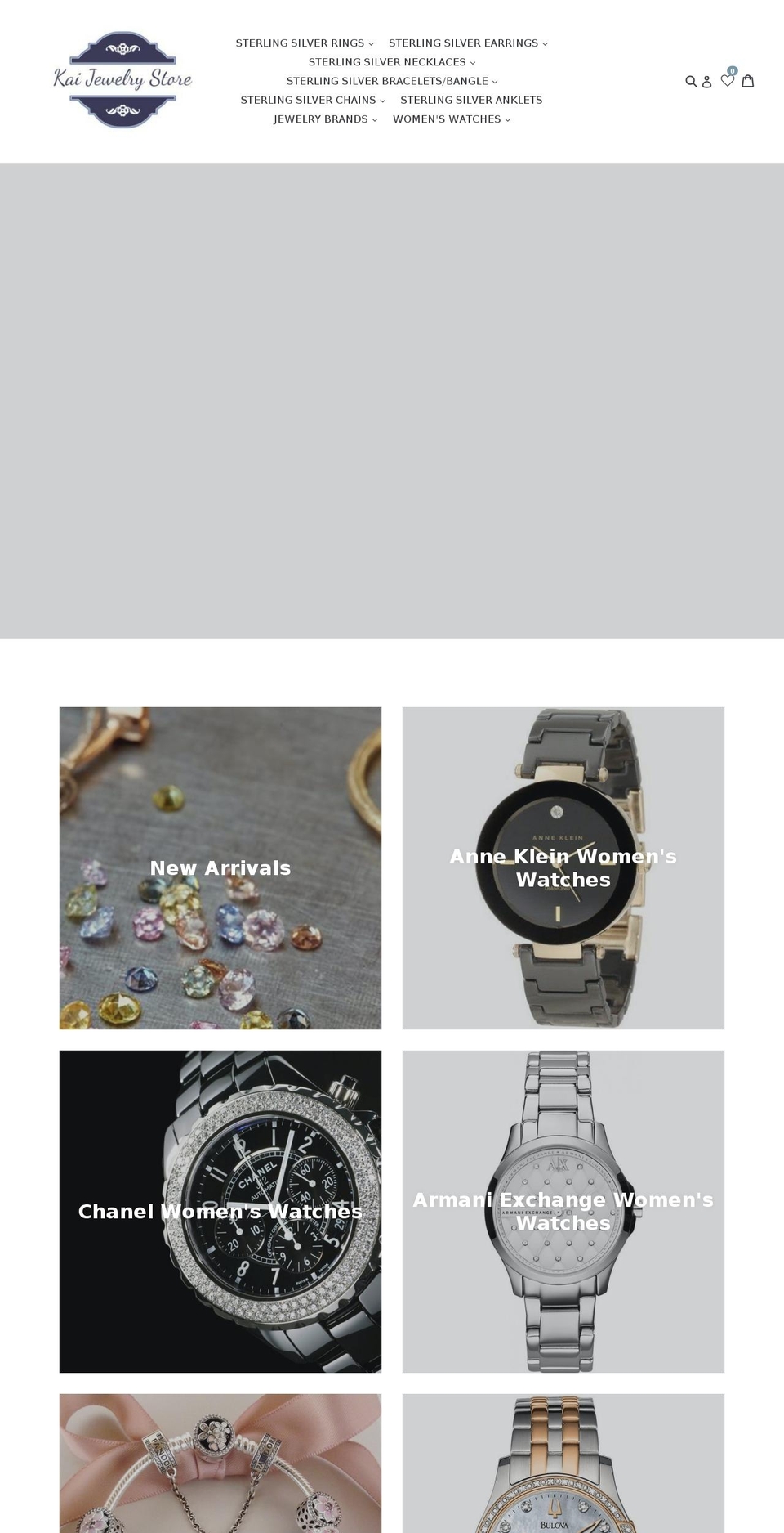 kaijewelrystore.com shopify website screenshot