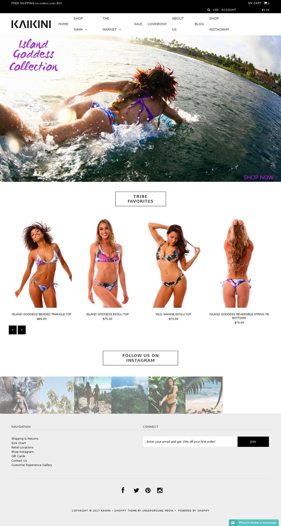 kaikini.biz shopify website screenshot