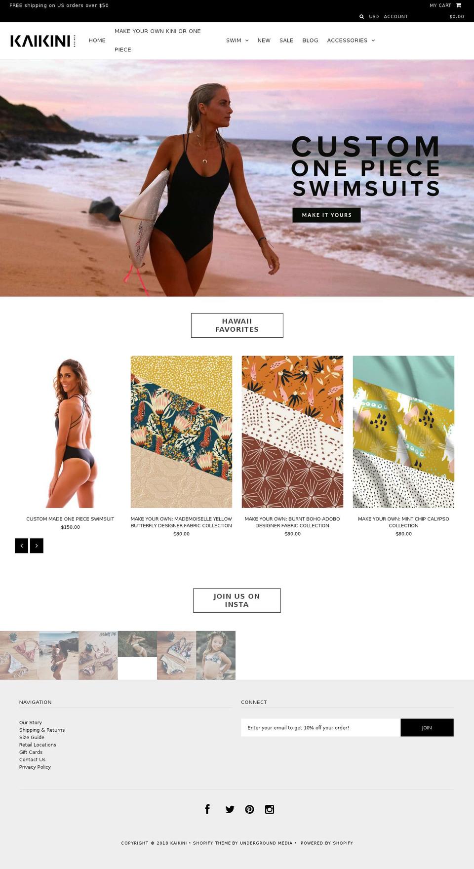 kaikini.org shopify website screenshot