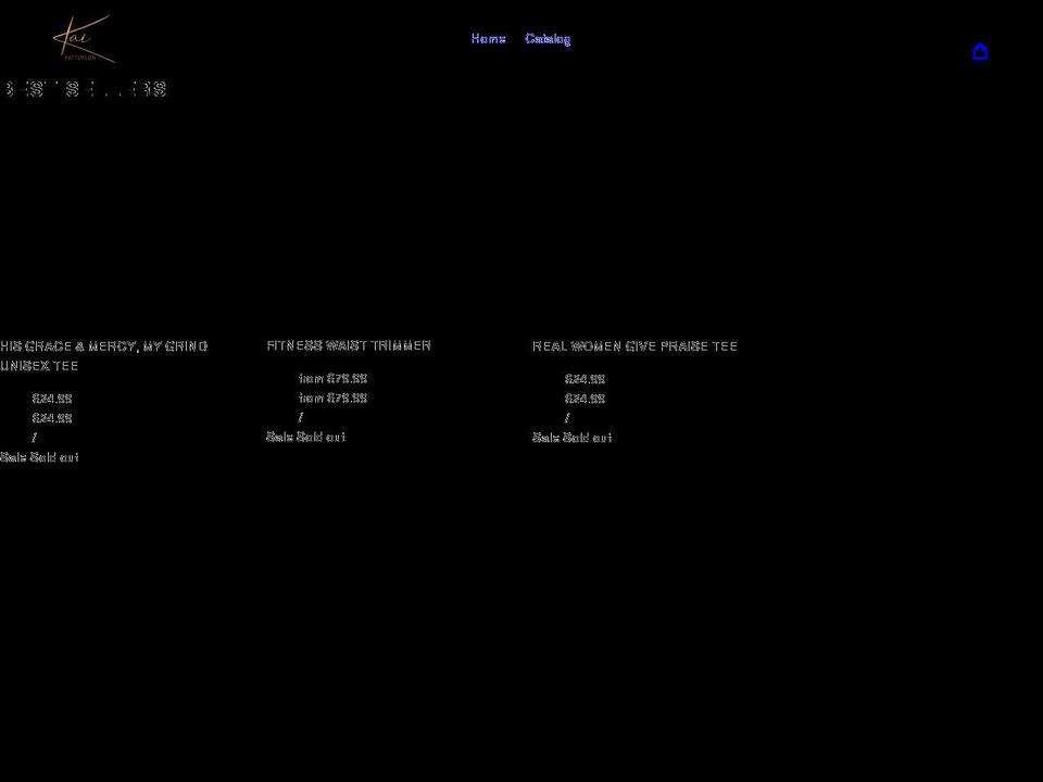 kaikpatterson.myshopify.com shopify website screenshot