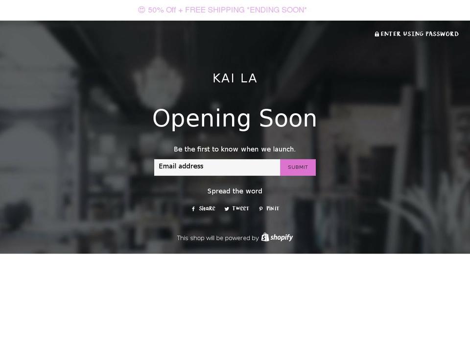 kaila.shop shopify website screenshot