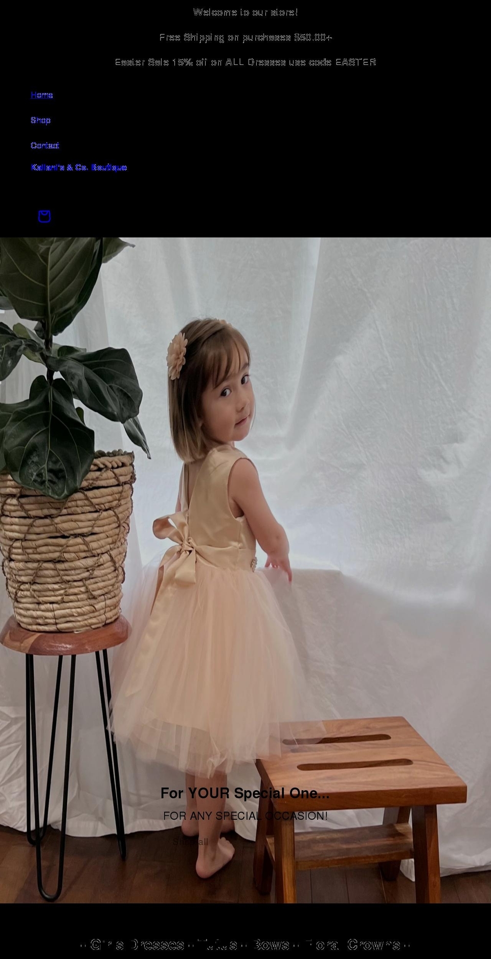 kailanisboutique.com shopify website screenshot