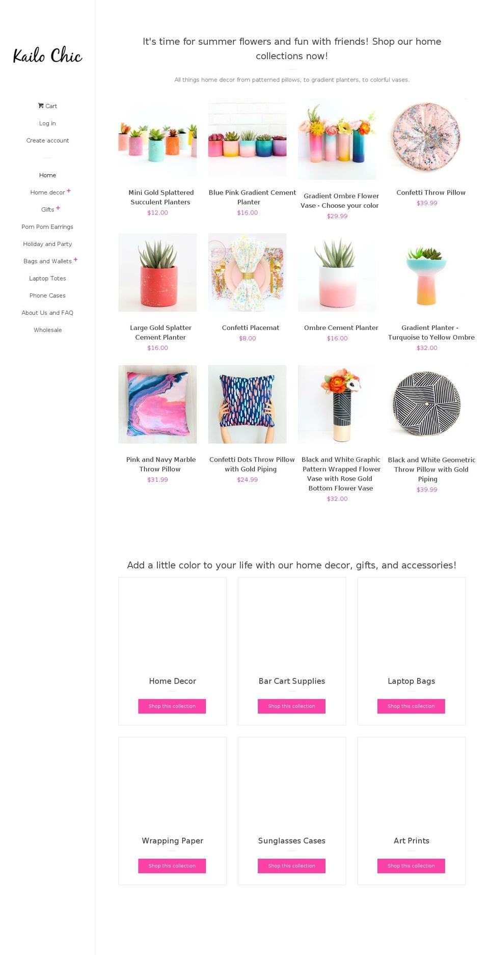 kailochic.com shopify website screenshot