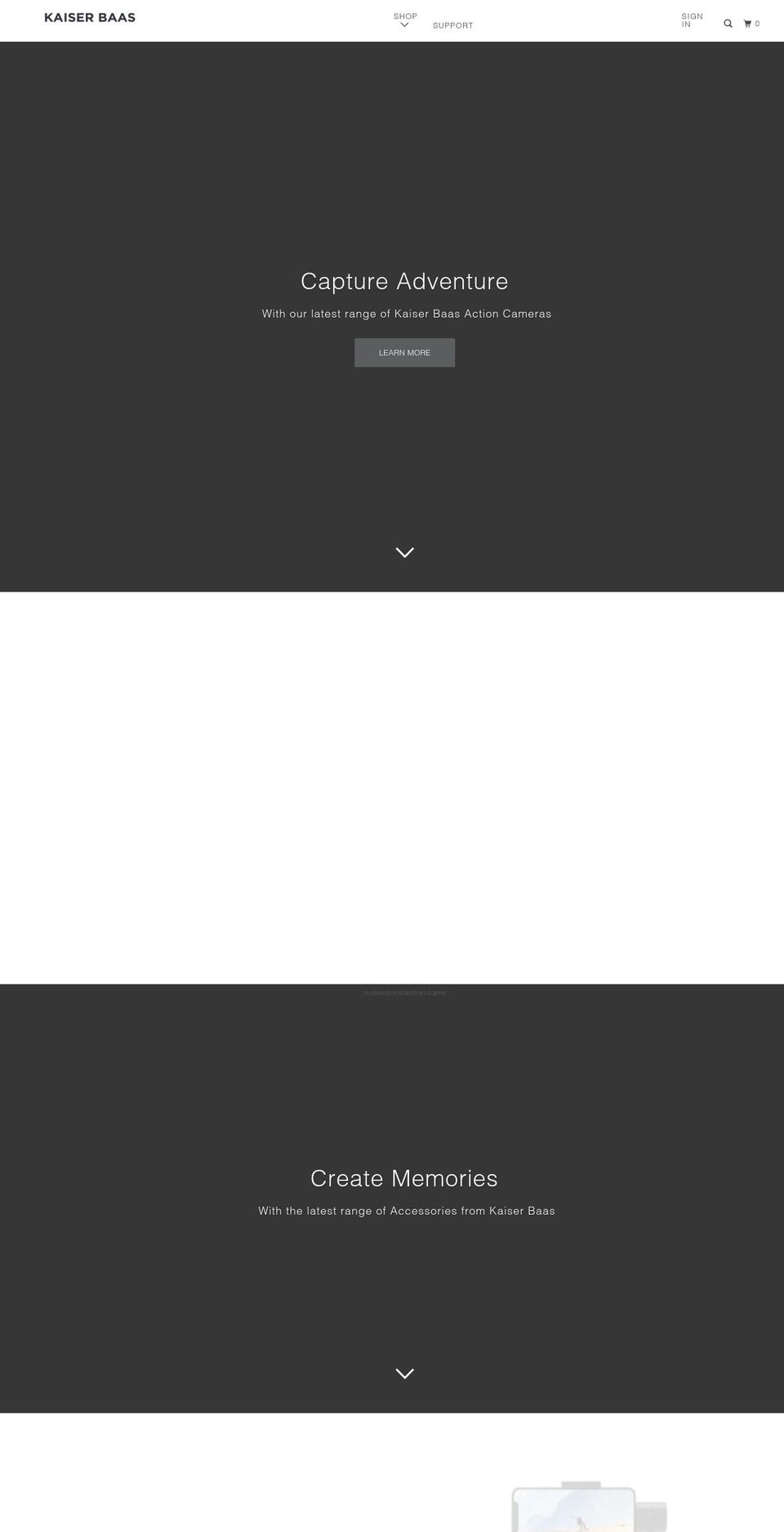 kaiserbaas.com.au shopify website screenshot