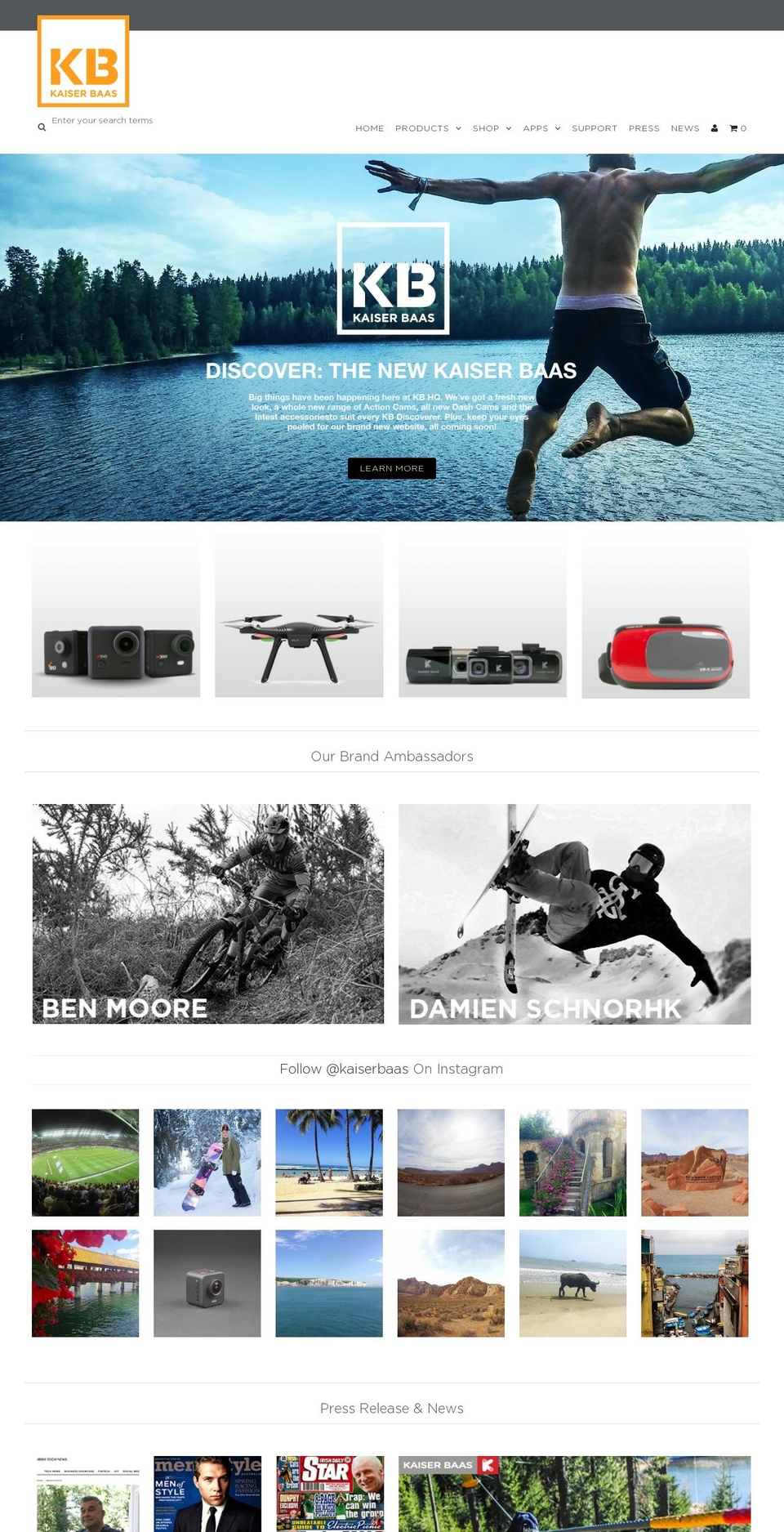 kaiserbaas.com shopify website screenshot