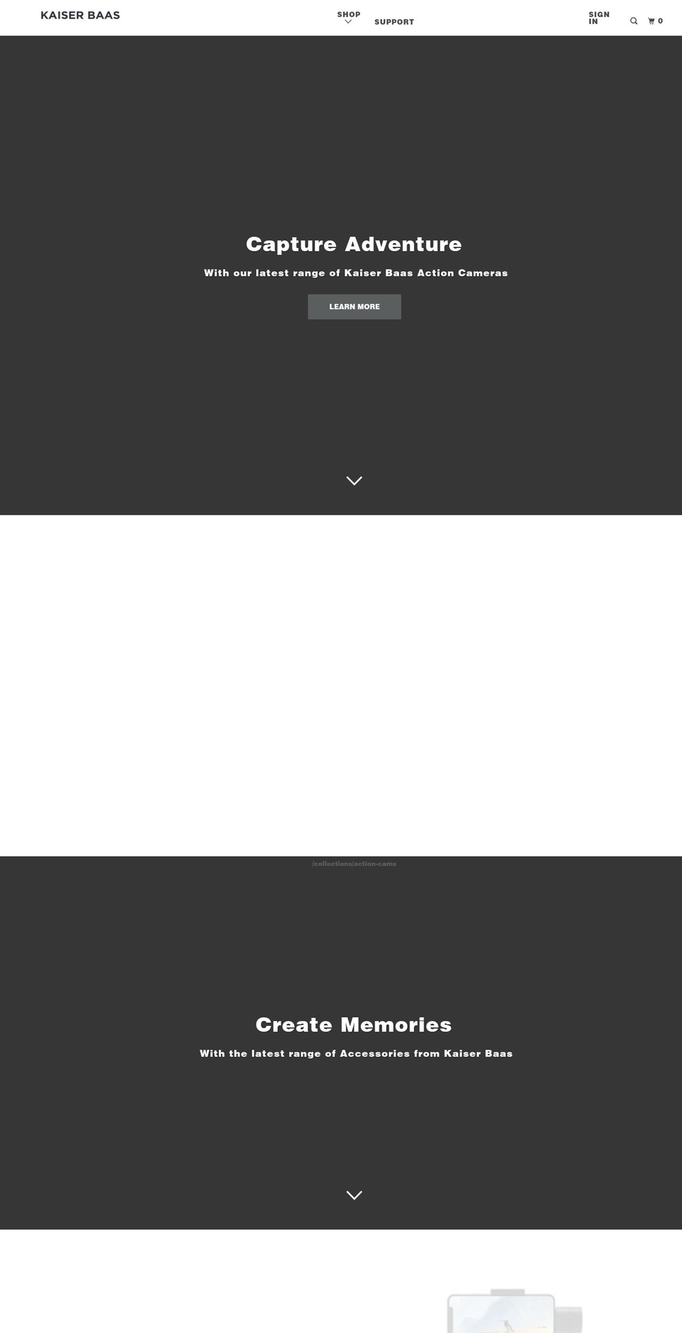 kaiserbaasdirect.com — Shopify storefront screenshot