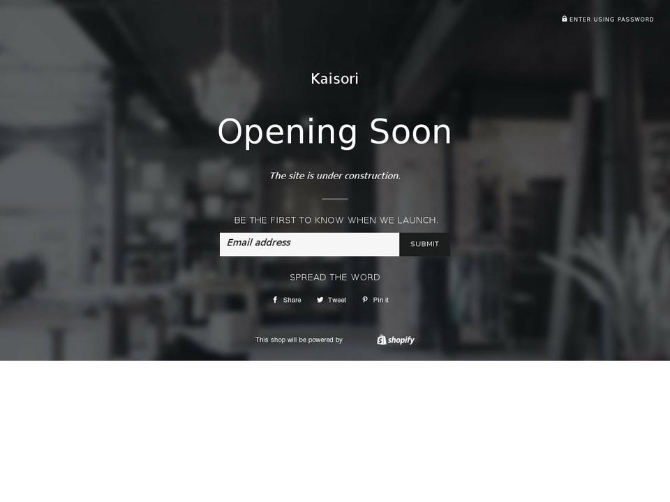 kaisori.com shopify website screenshot