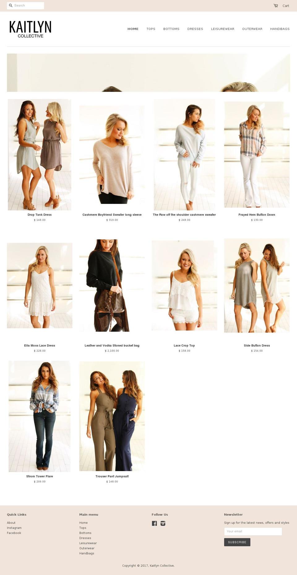kaitlyncollective.com shopify website screenshot