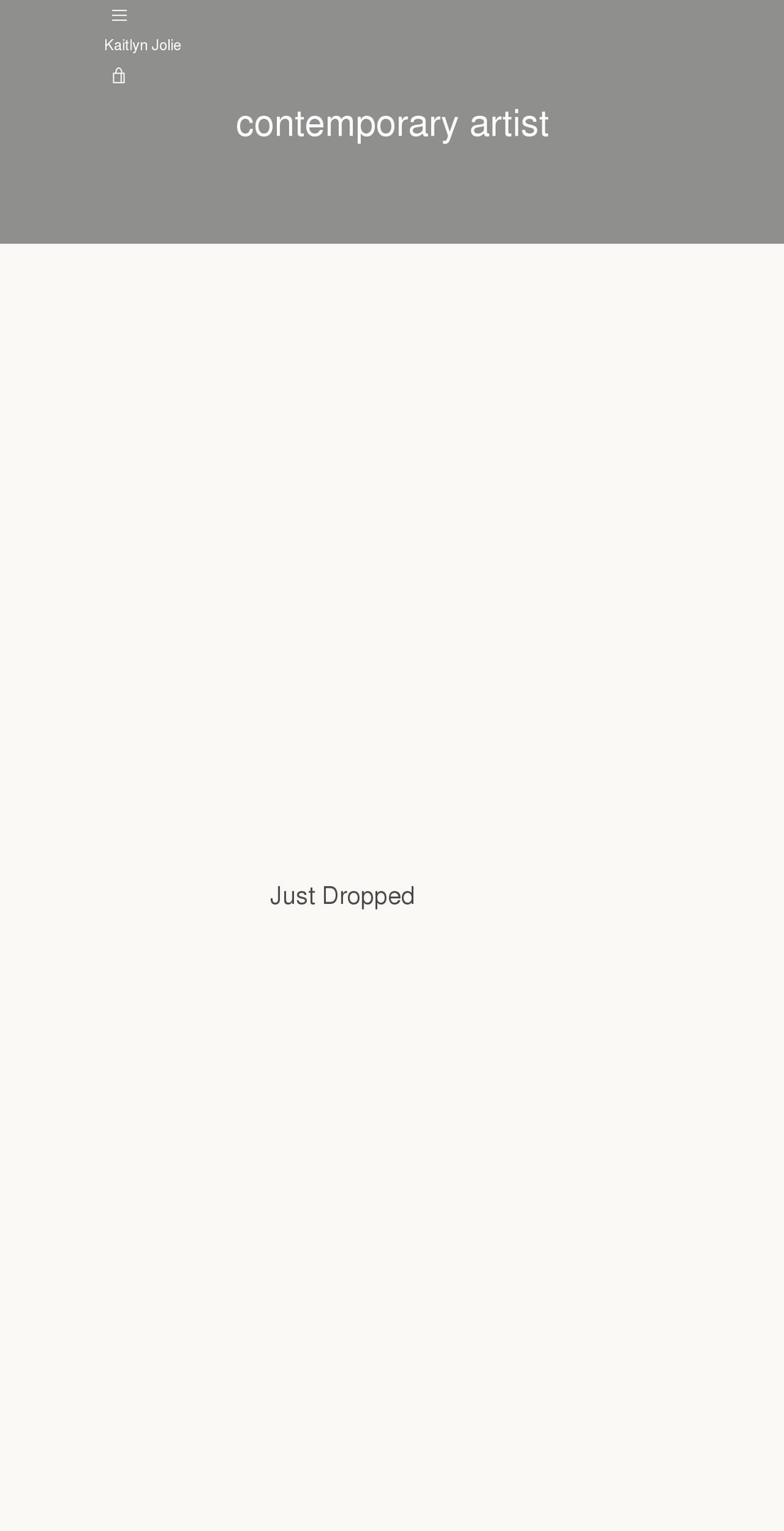 kaitlynjolieart.com shopify website screenshot