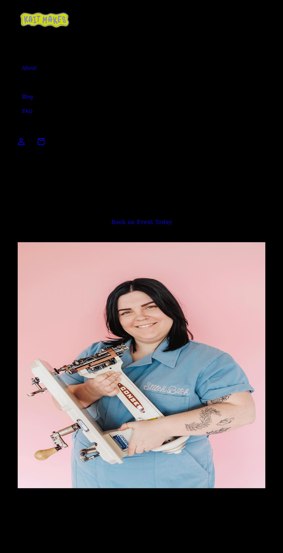 kaitmakes.com shopify website screenshot