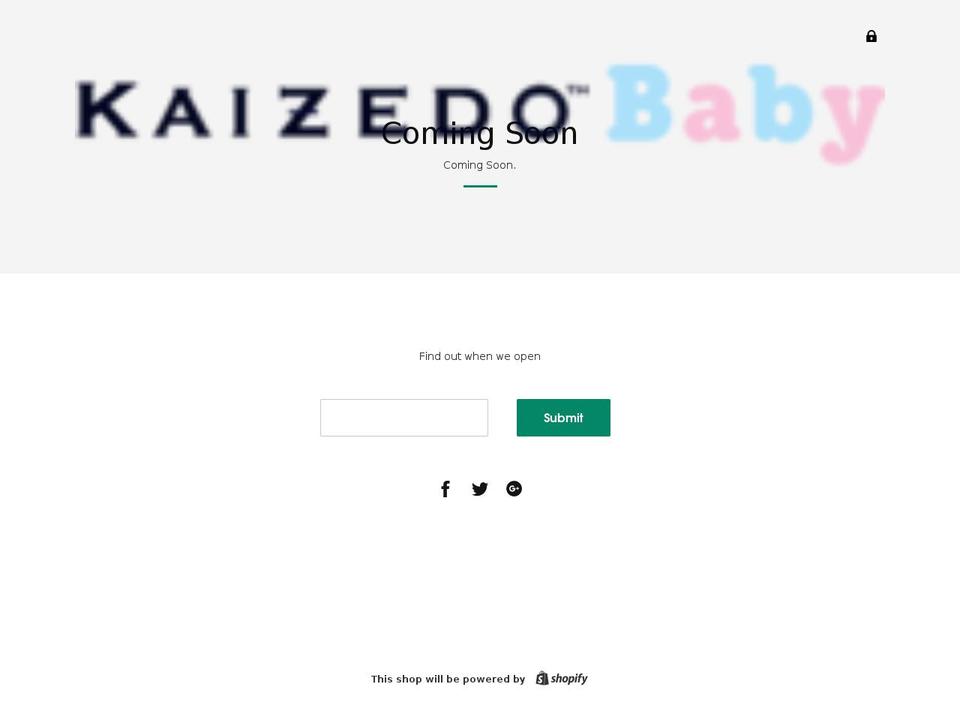 kaizedobaby.com shopify website screenshot