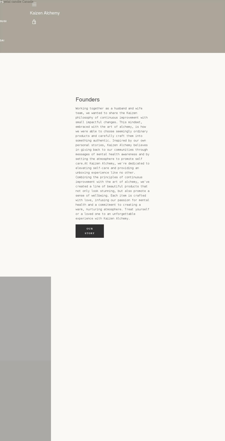 kaizenalchemy.com shopify website screenshot