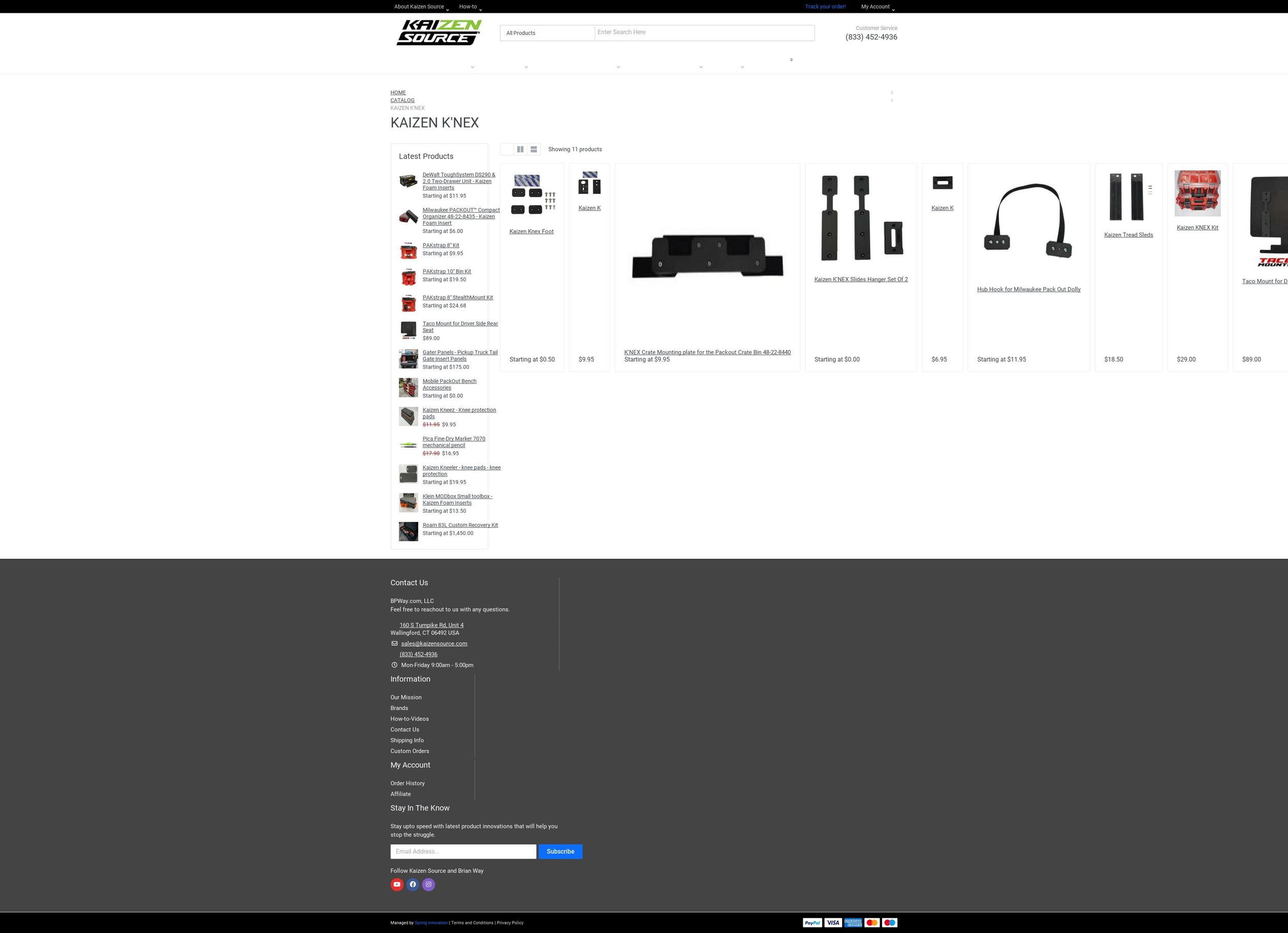 kaizenknex.com — Shopify storefront screenshot
