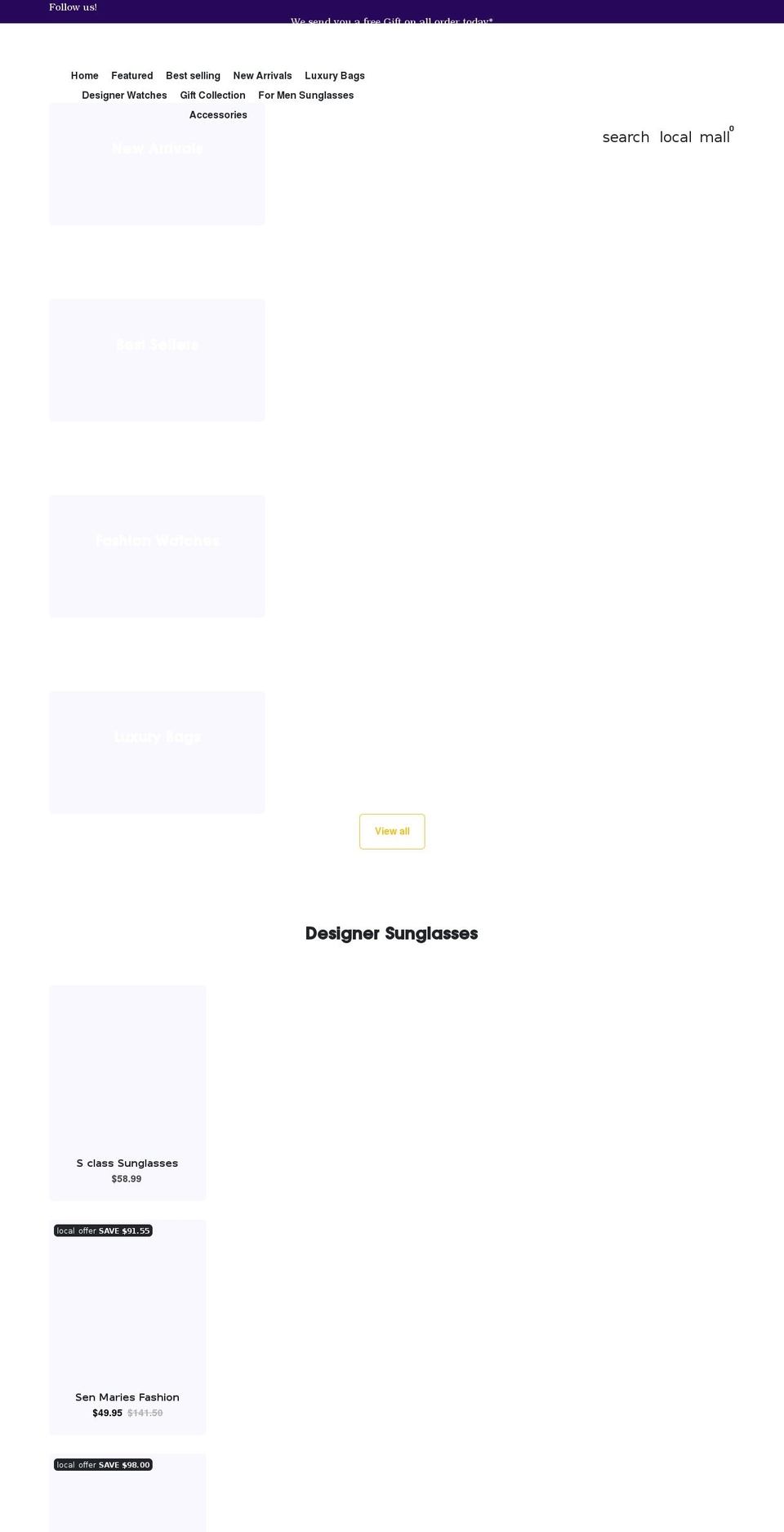 kaizensglasses.com shopify website screenshot