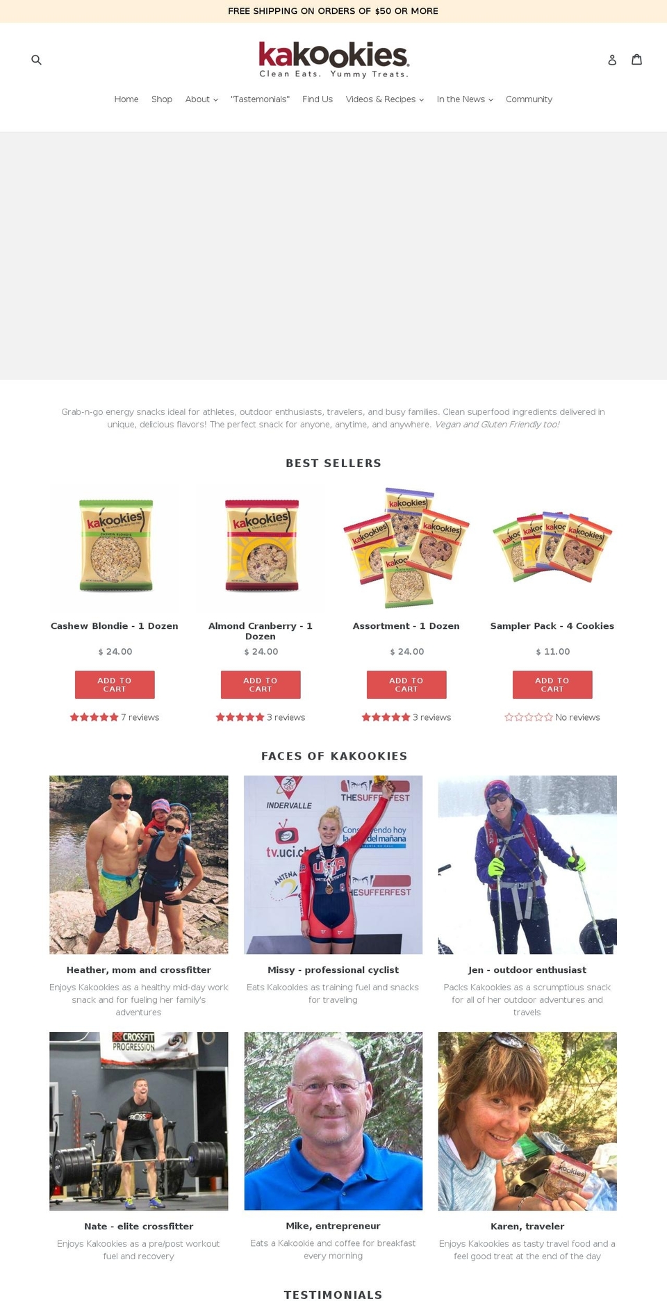 kakookie.com shopify website screenshot