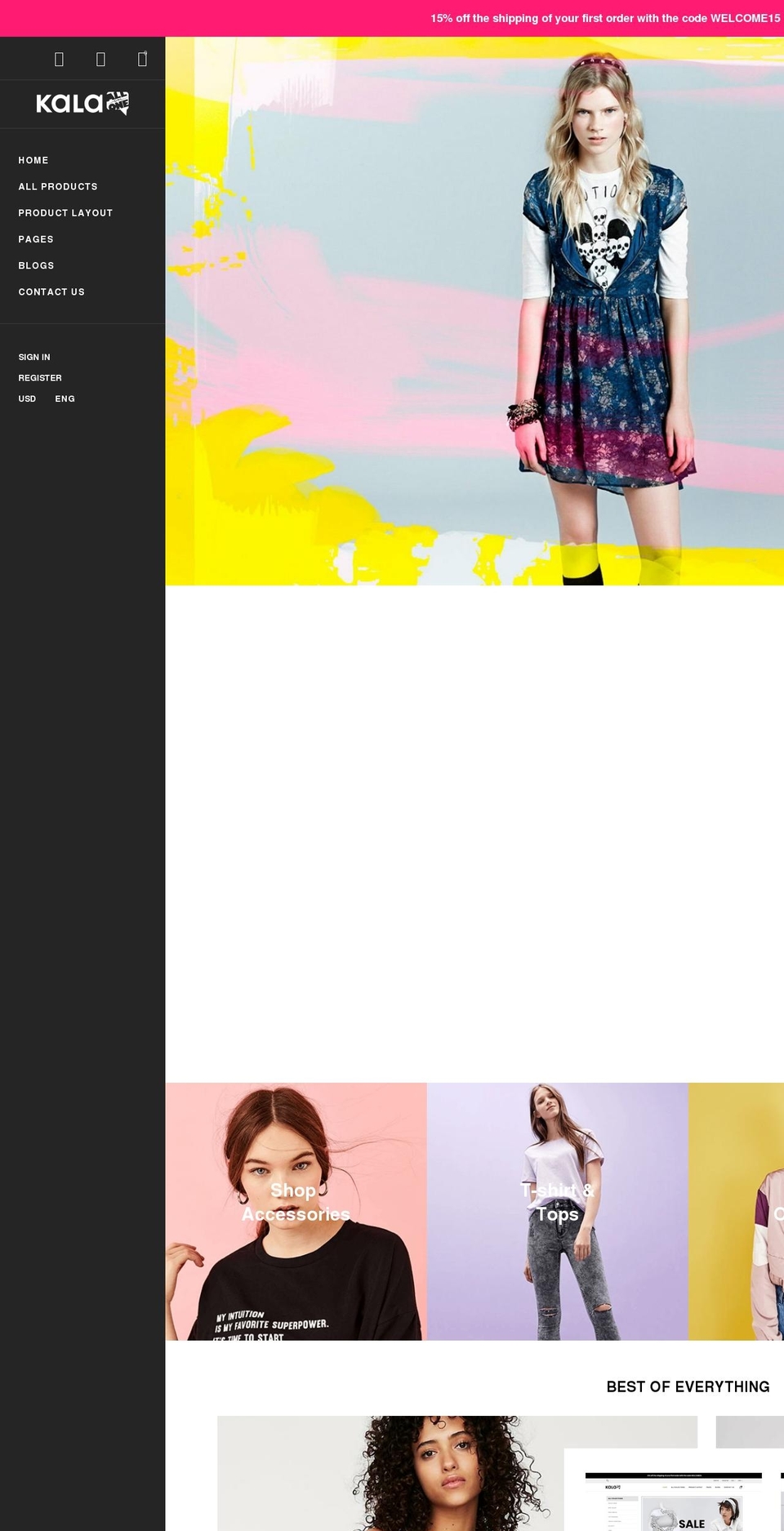 kala-allinone-1.myshopify.com shopify website screenshot