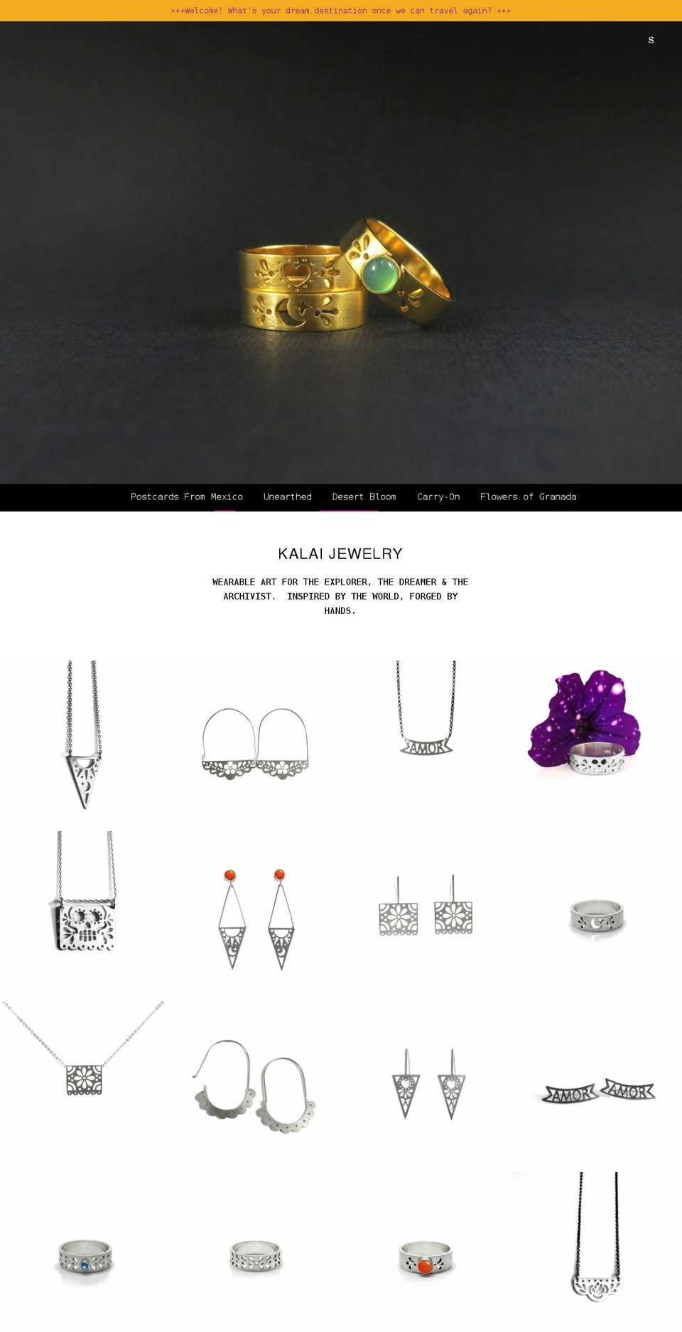 kalaijewelry.com shopify website screenshot