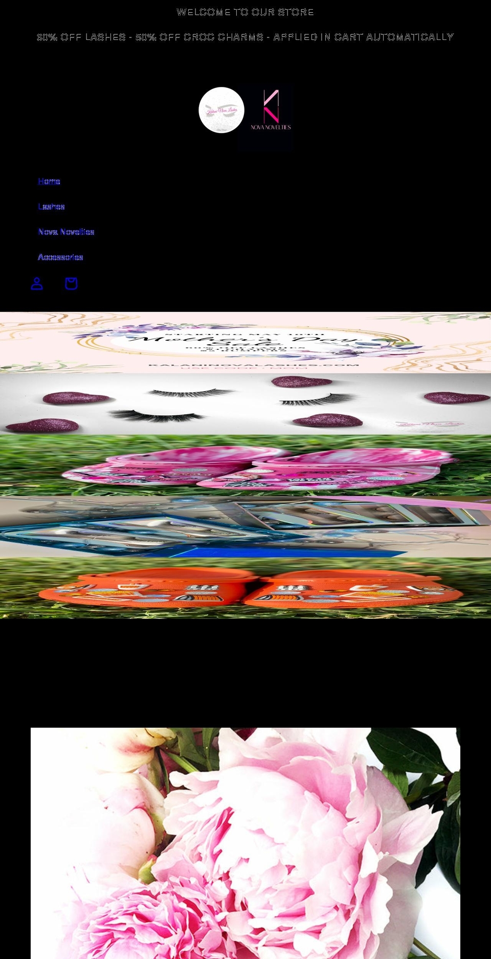 kalaninovalashes.com shopify website screenshot