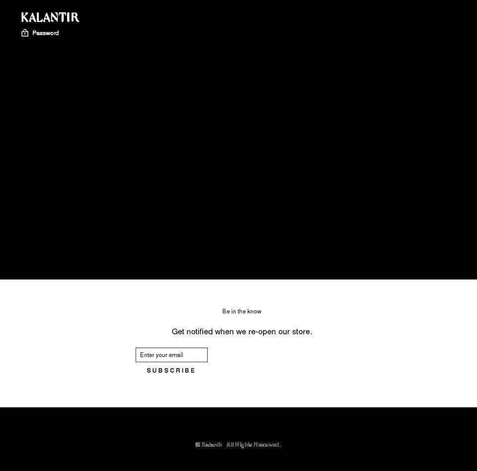 kalantir.com shopify website screenshot