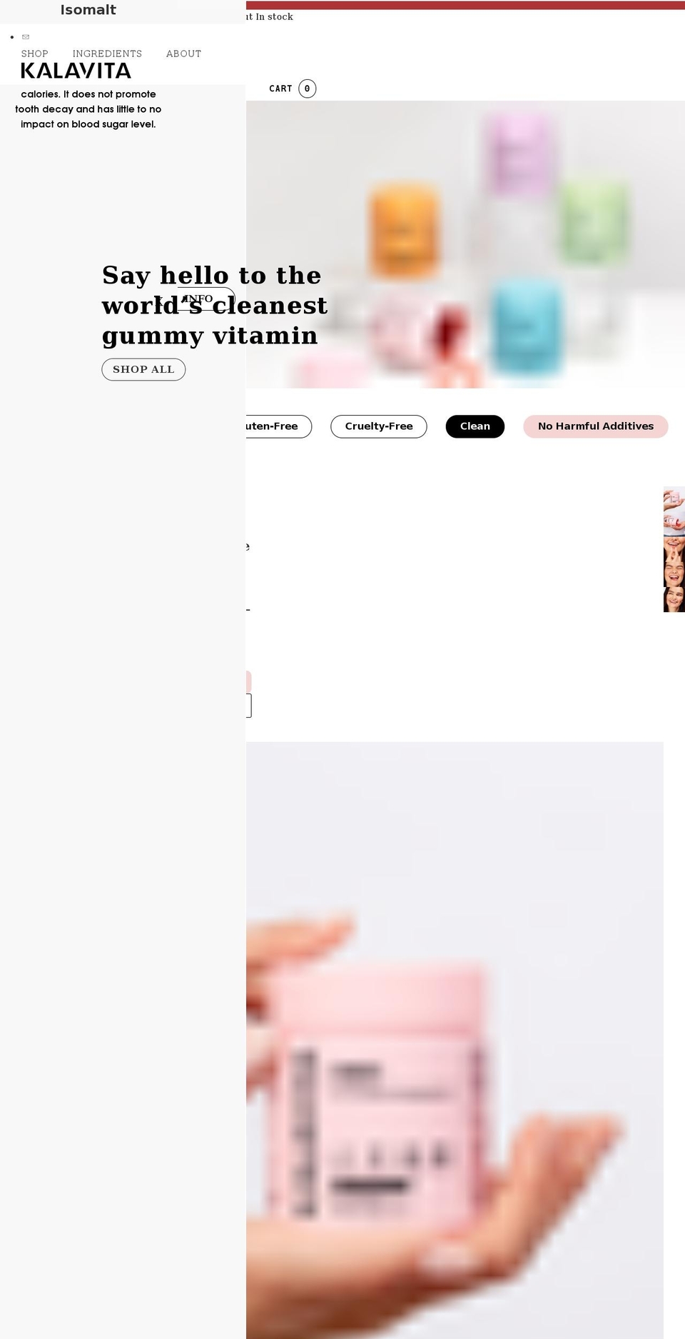 kalavita.co shopify website screenshot