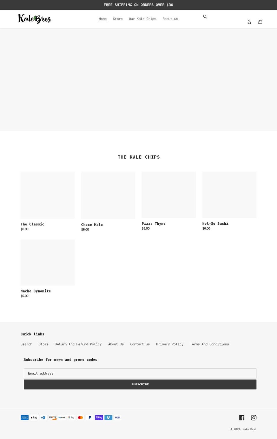 kalebros.com shopify website screenshot