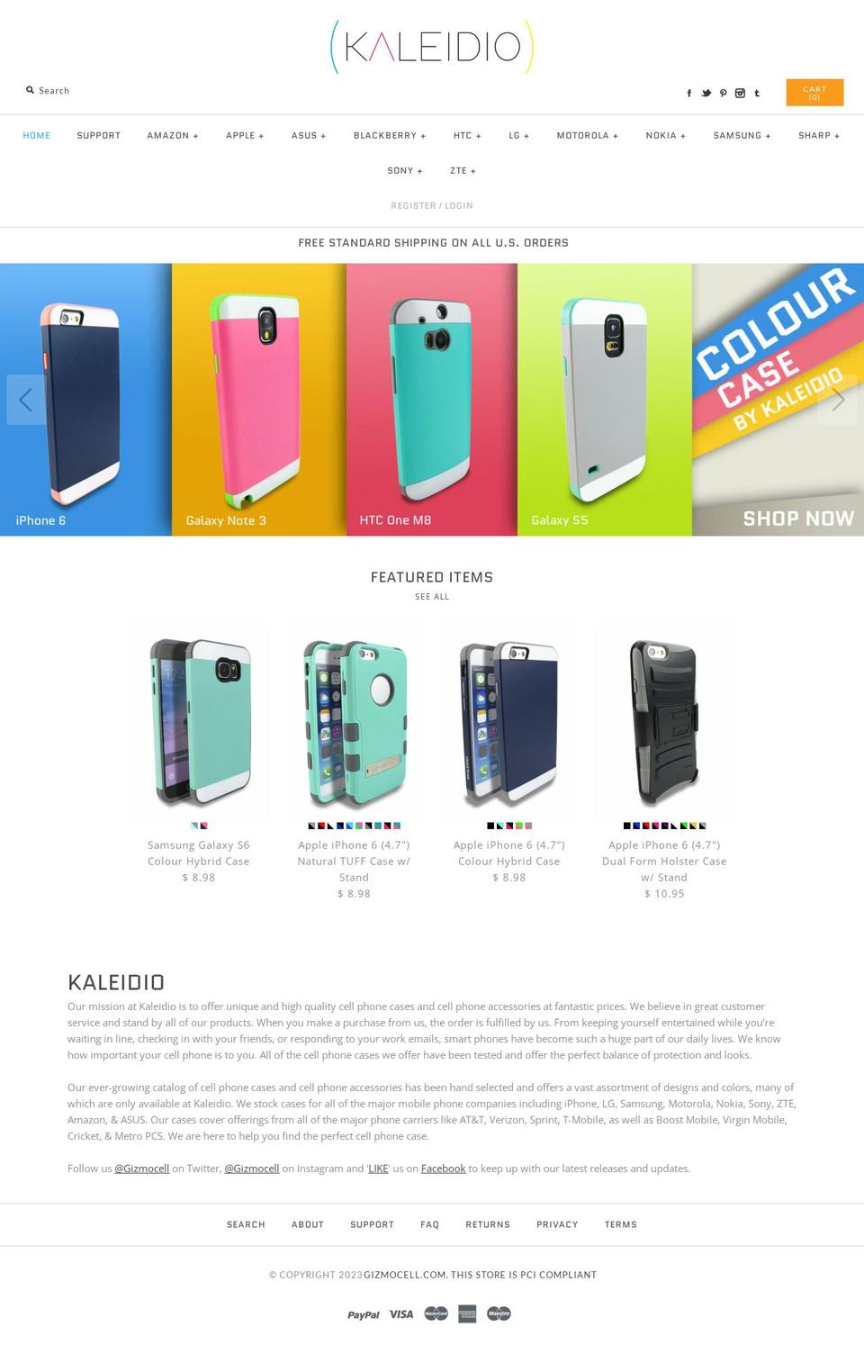 kaleidionow.com shopify website screenshot