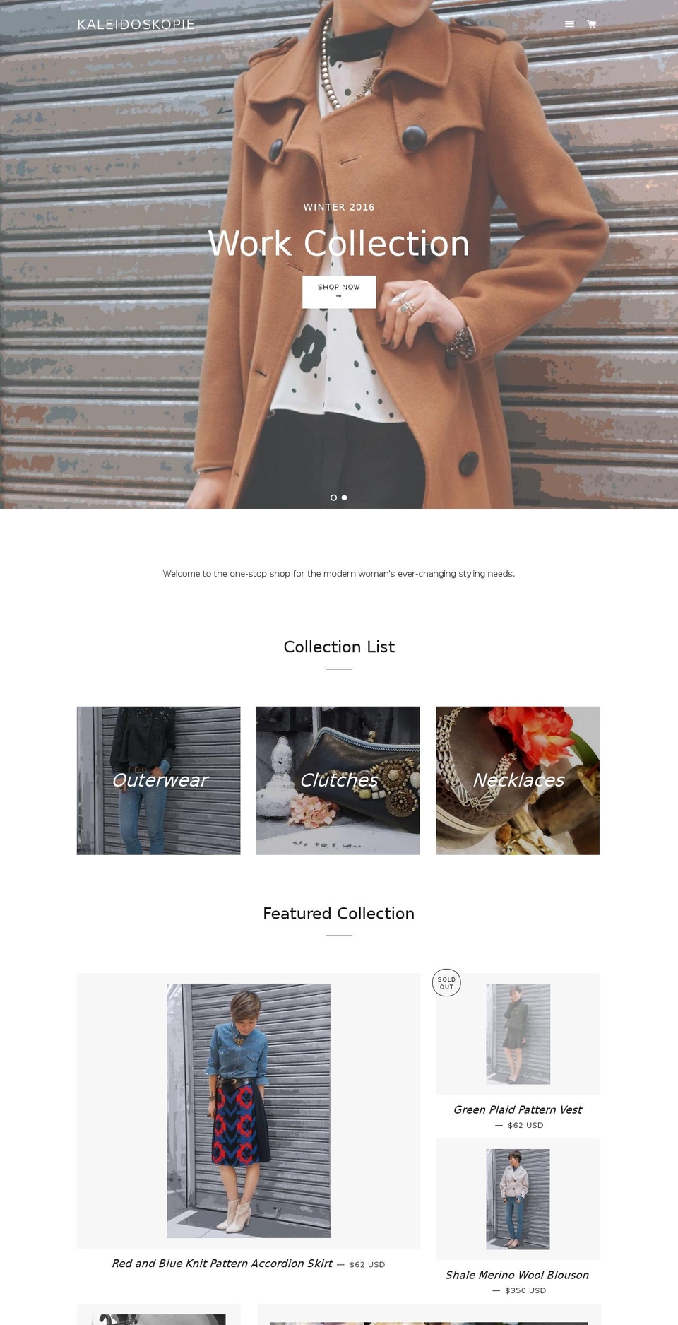 kaleidoskopie.com shopify website screenshot