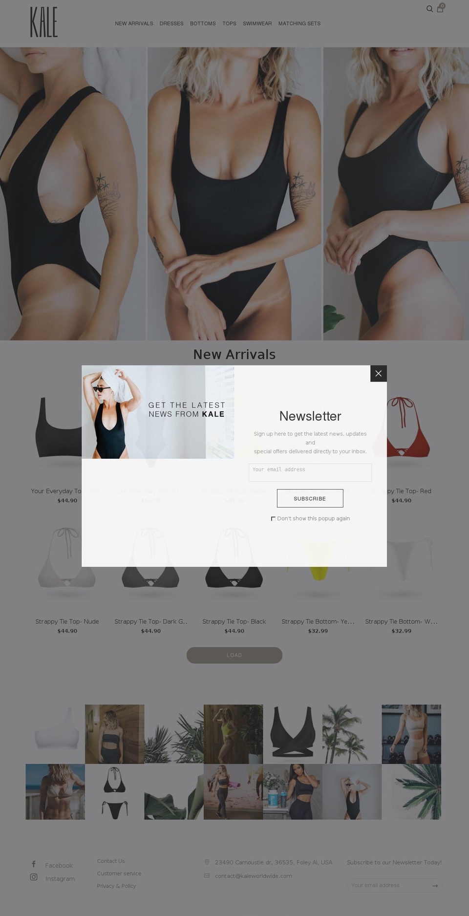 kaleworldwide.com — Shopify storefront screenshot