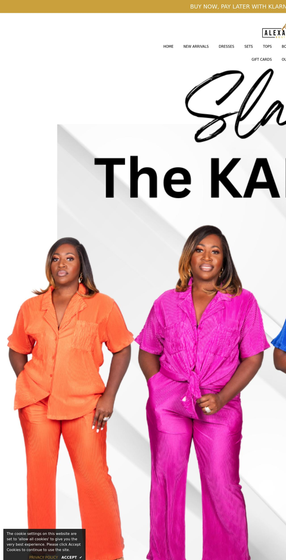 kalexandriaboutique.com shopify website screenshot