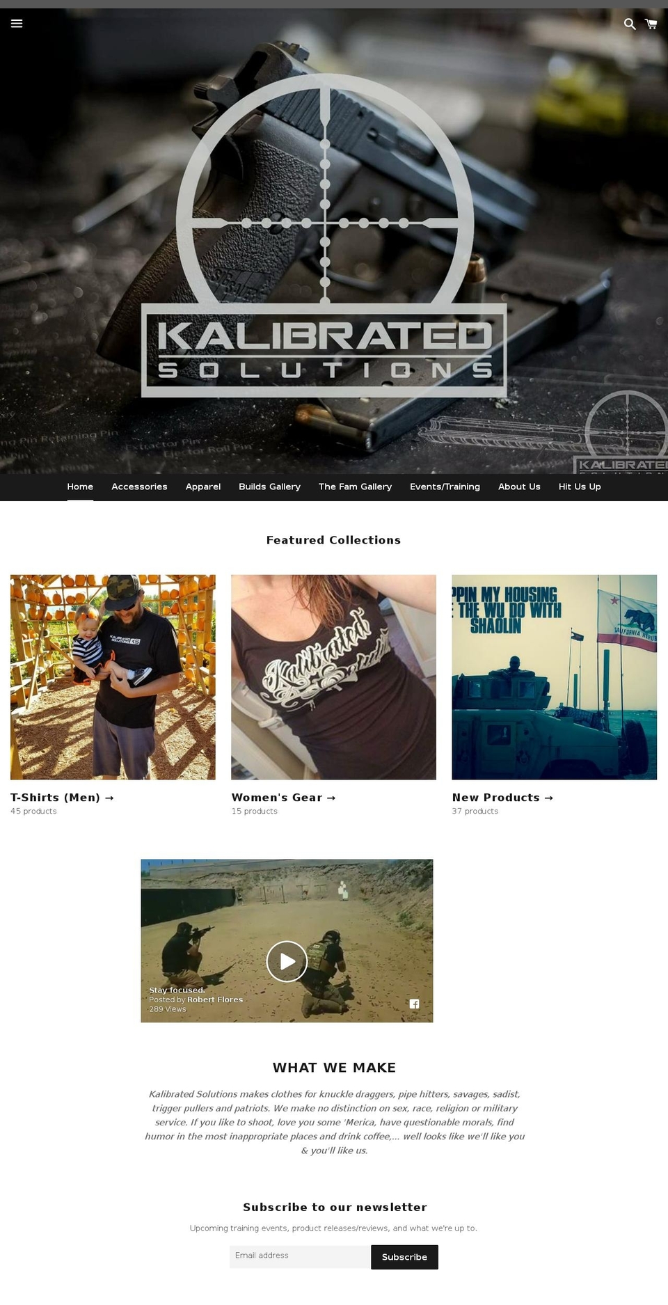 kalibratedsolutions.com — Shopify storefront screenshot