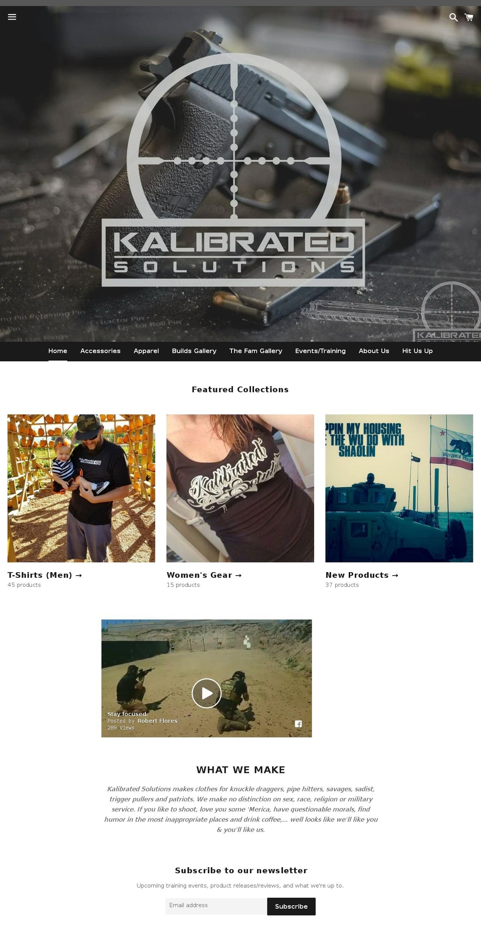 kalibratedsoultions.com — Shopify storefront screenshot