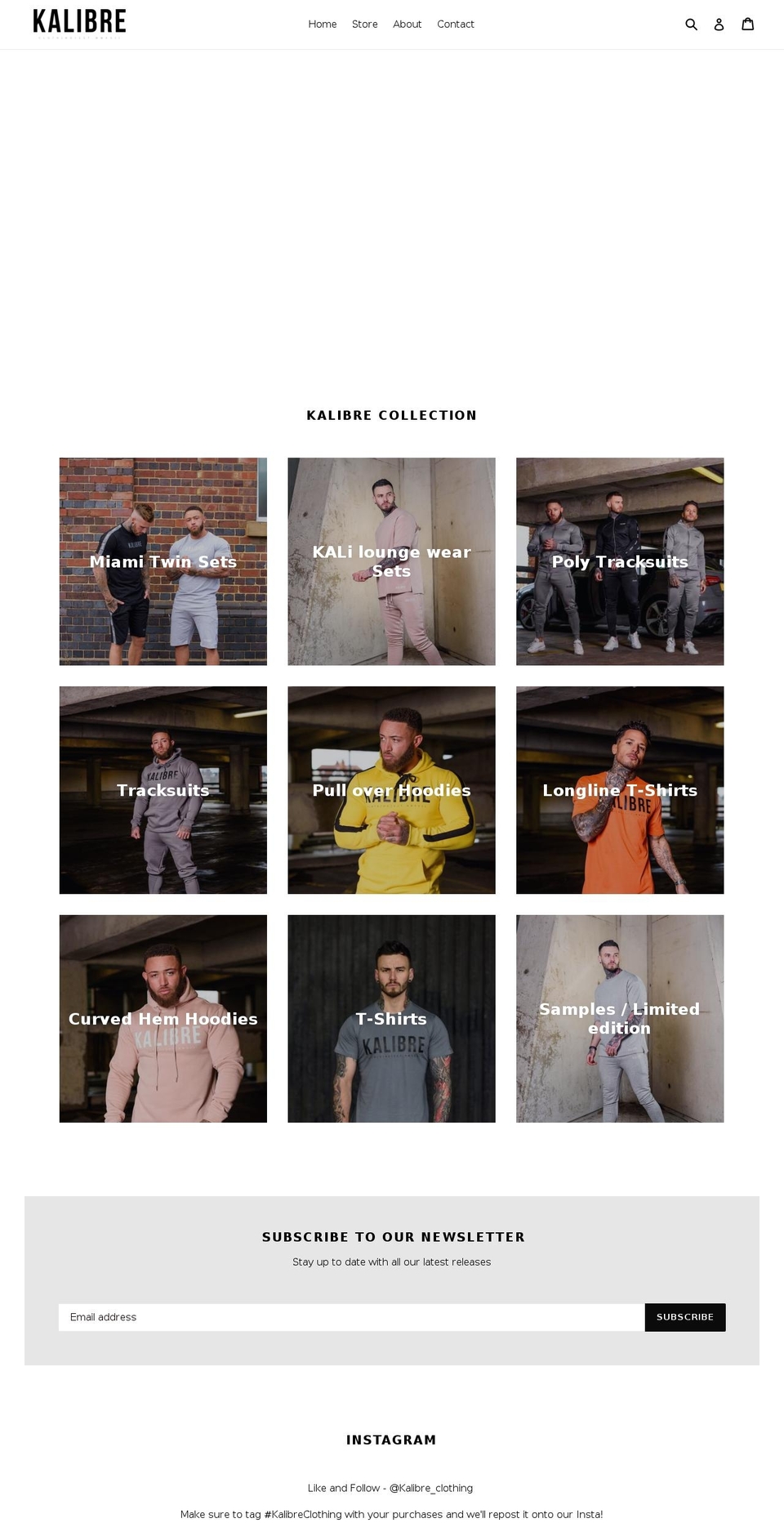 kalibreclothing.com — Shopify storefront screenshot