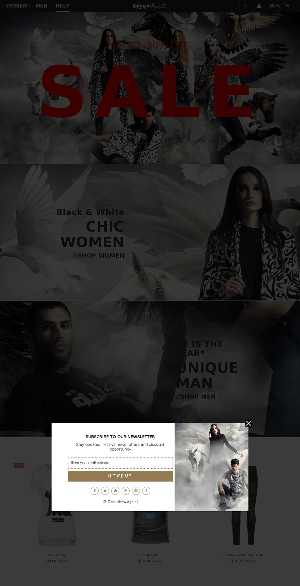 kloc Shopify theme site example kalimahindustry.com