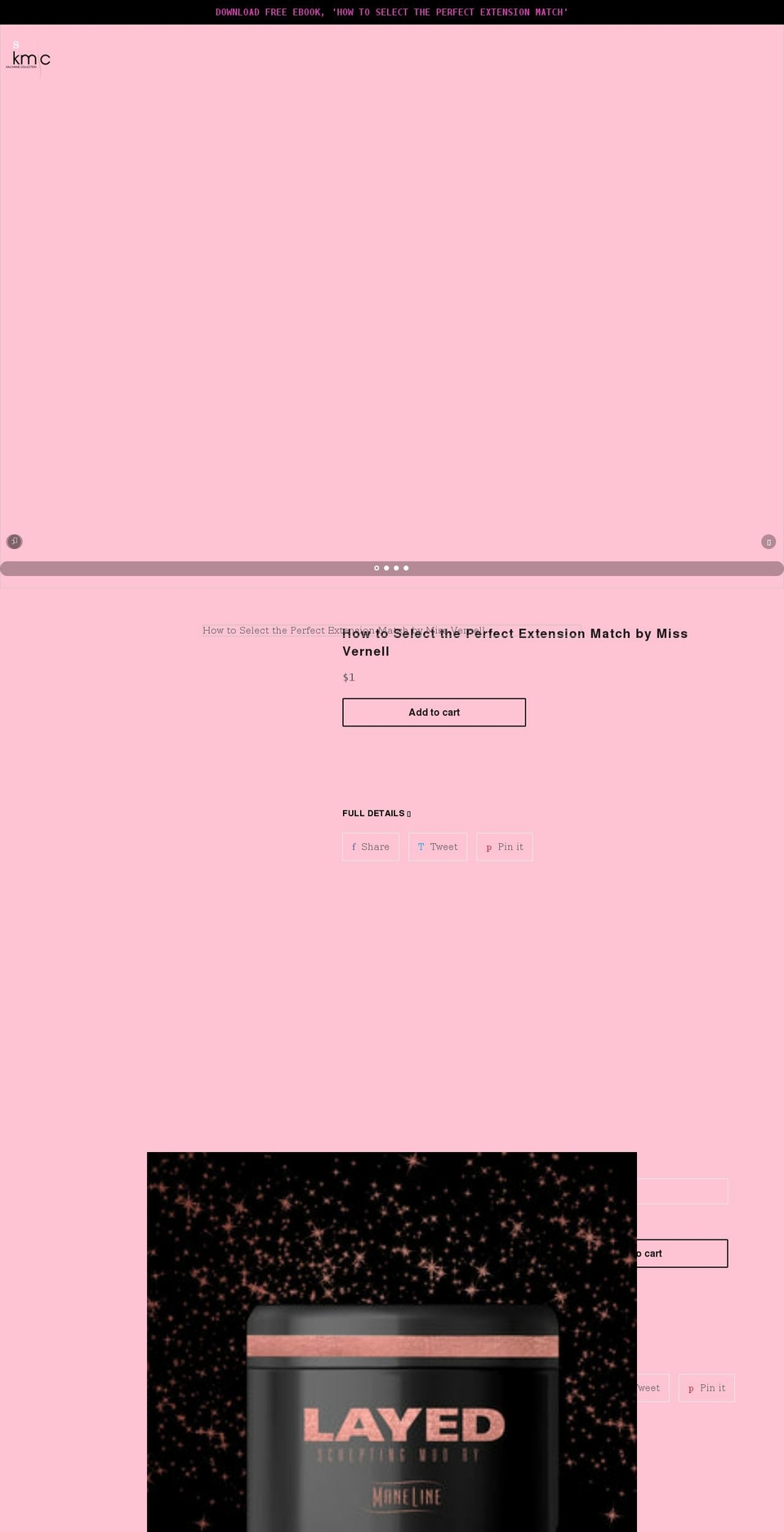 kalimanecollection.com shopify website screenshot