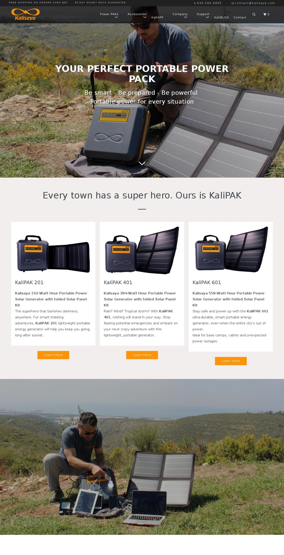 kalisaya.com — Shopify storefront screenshot