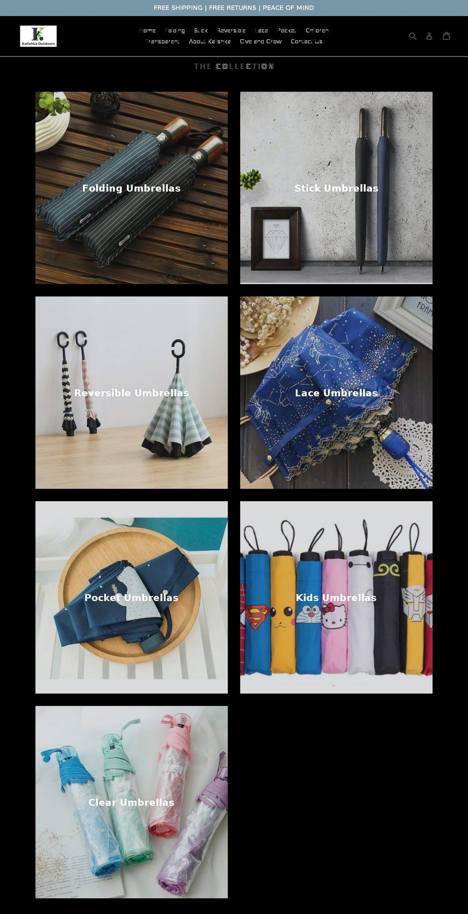 kalishka.com — Shopify storefront screenshot