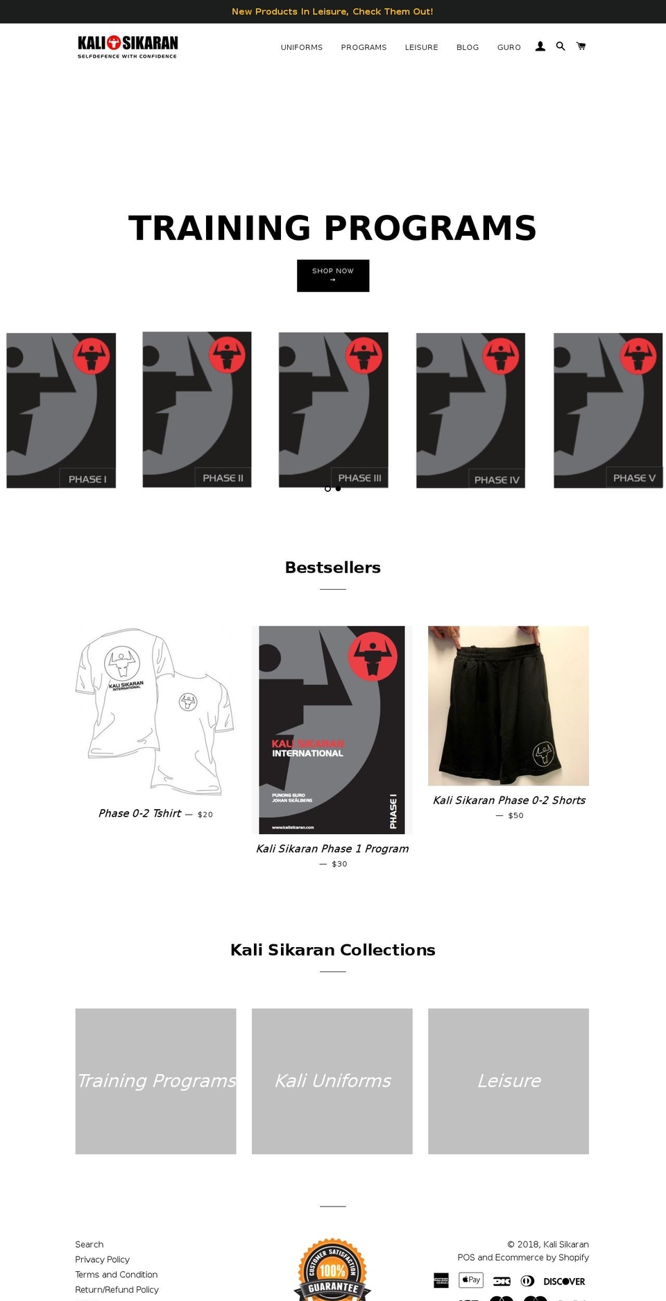 kalisikaranshop.com — Shopify storefront screenshot