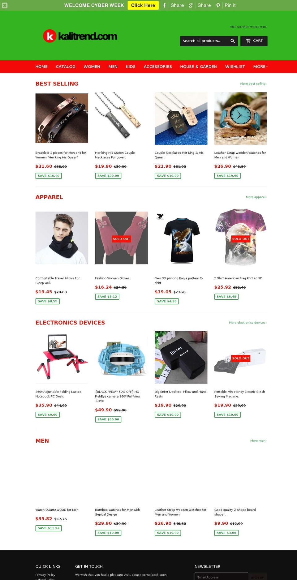 kalitrendstore.com — Shopify storefront screenshot